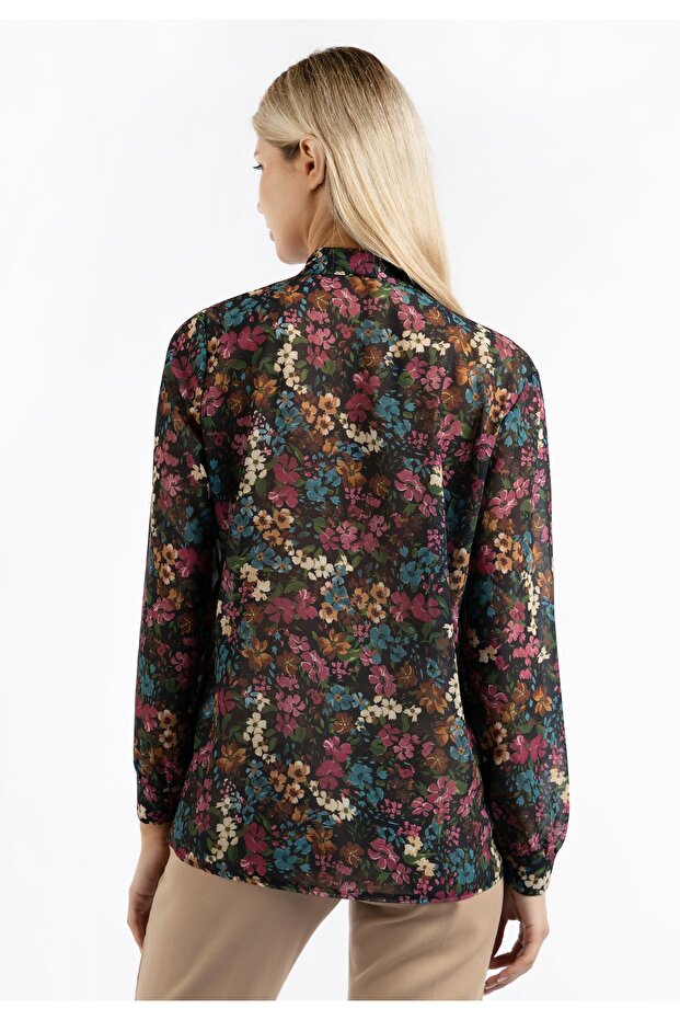 pussy bow blouse qisha - 4