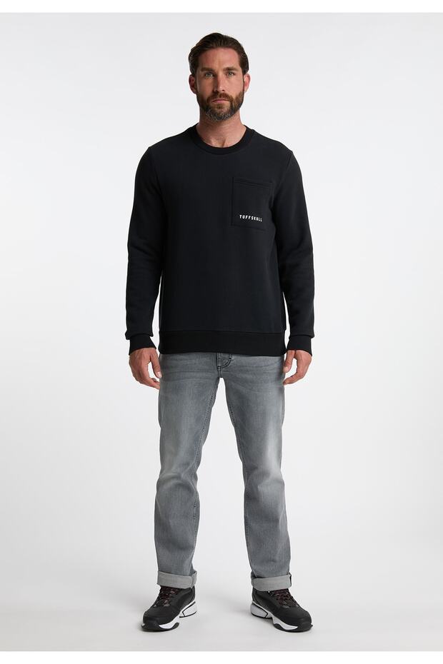 Sweatshirt mit Rundhals threezy - 4