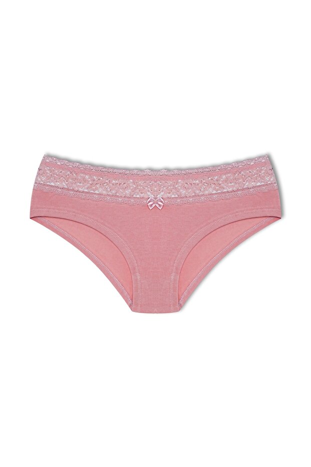 Cotton Lace Waist Hipster Women's Boxer Briefs