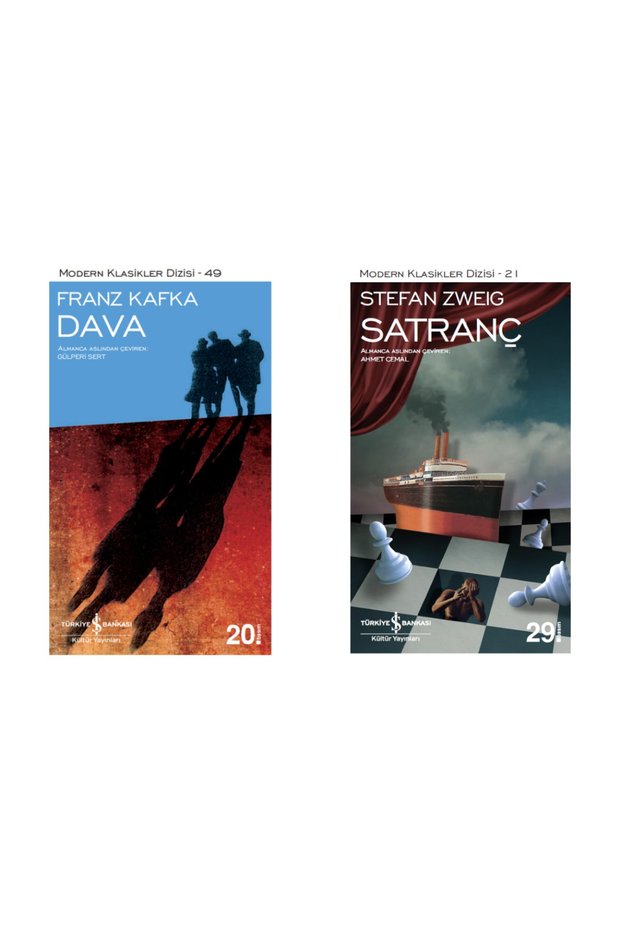 Chess + Dava- 2 Book Set - Iş Bankası Special Set Chess Books