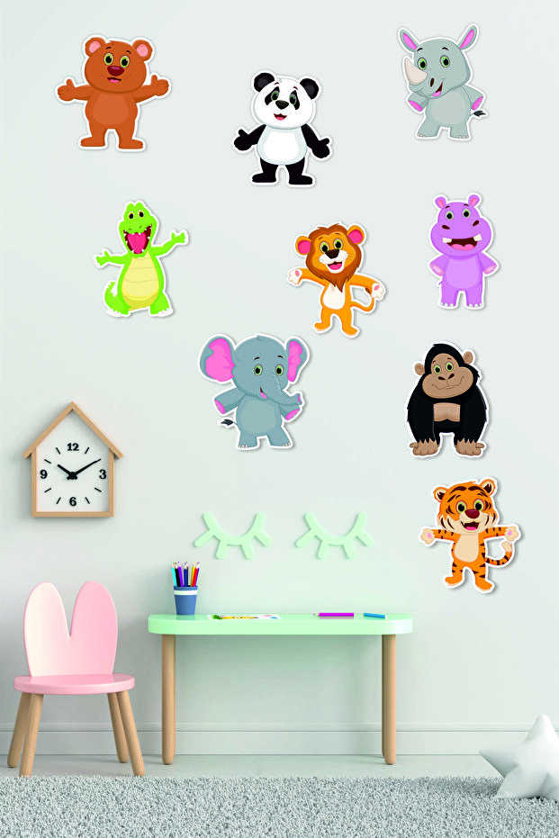 Safari Themed Kids Room Wooden Wall Decor