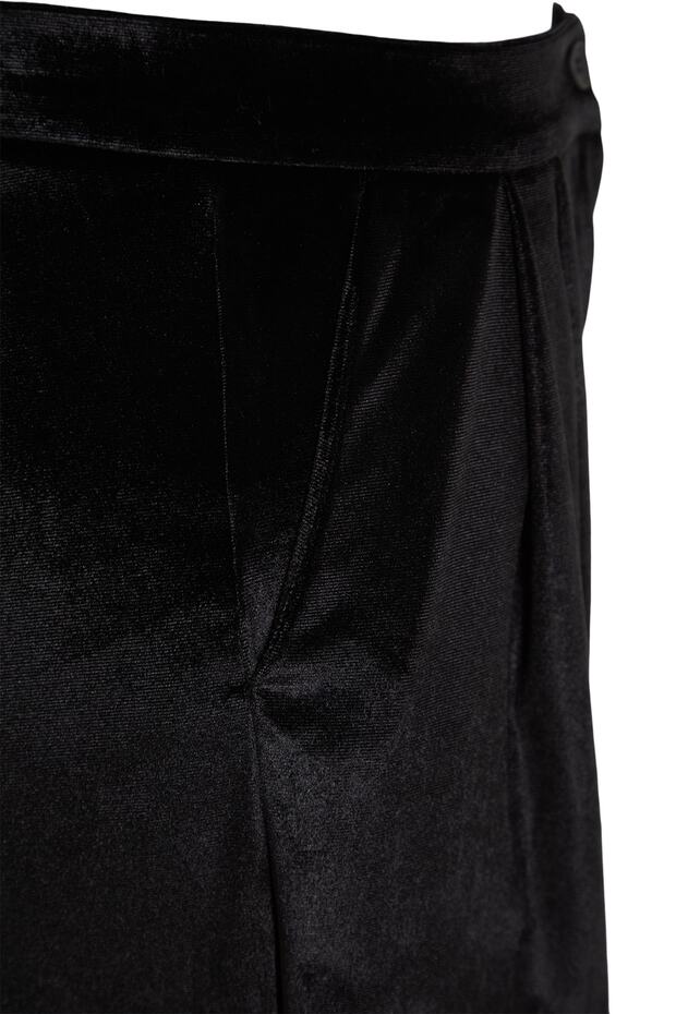 Schwarze Samthose in limitierter Auflage TPRAW23PL00017 - 7