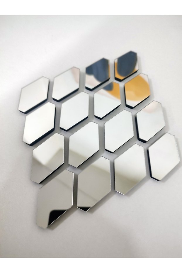 Diamond Plexi Decorative Doorway Bathroom Ornamental Mosaic Mirror 50 Pieces
