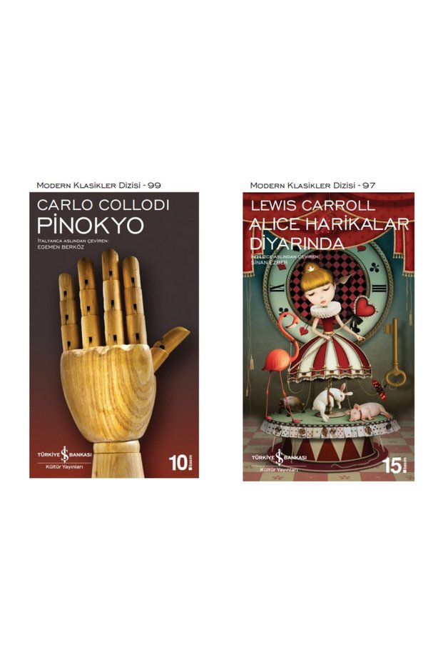 Pinokyo</DNTCTMS> +  Alice in Wonderland- 2 Book Set - Iş Bankası</DNTCTMS> Özel Set  Pinocchio Book