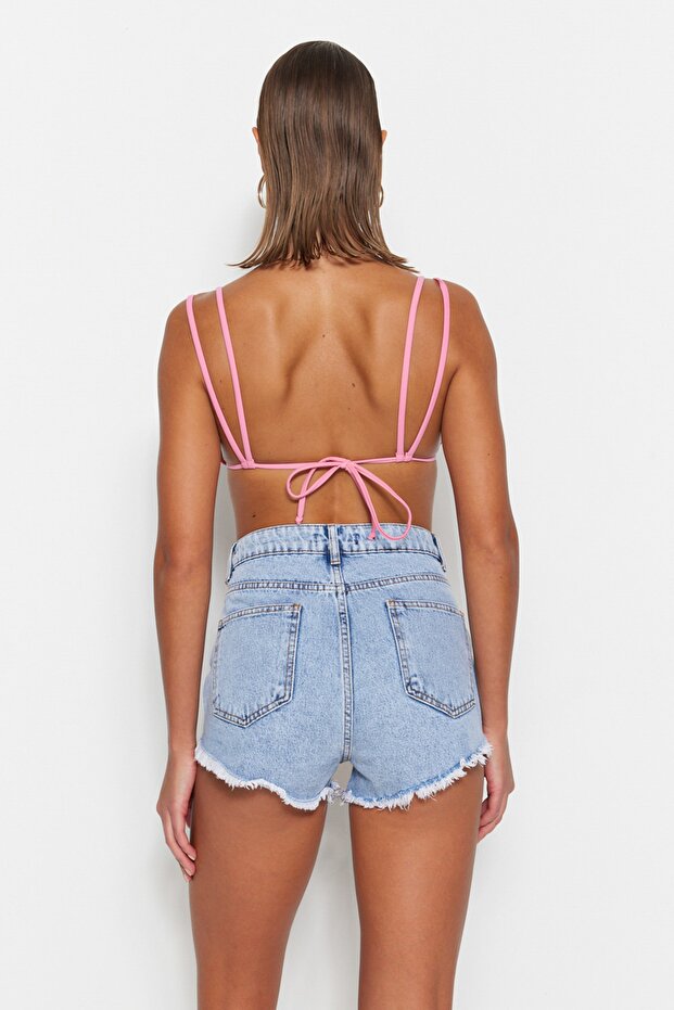 Mavi Denim Plaj Mini Yüksek Bel Şort & Bermuda TBESS23SR00030 - 5