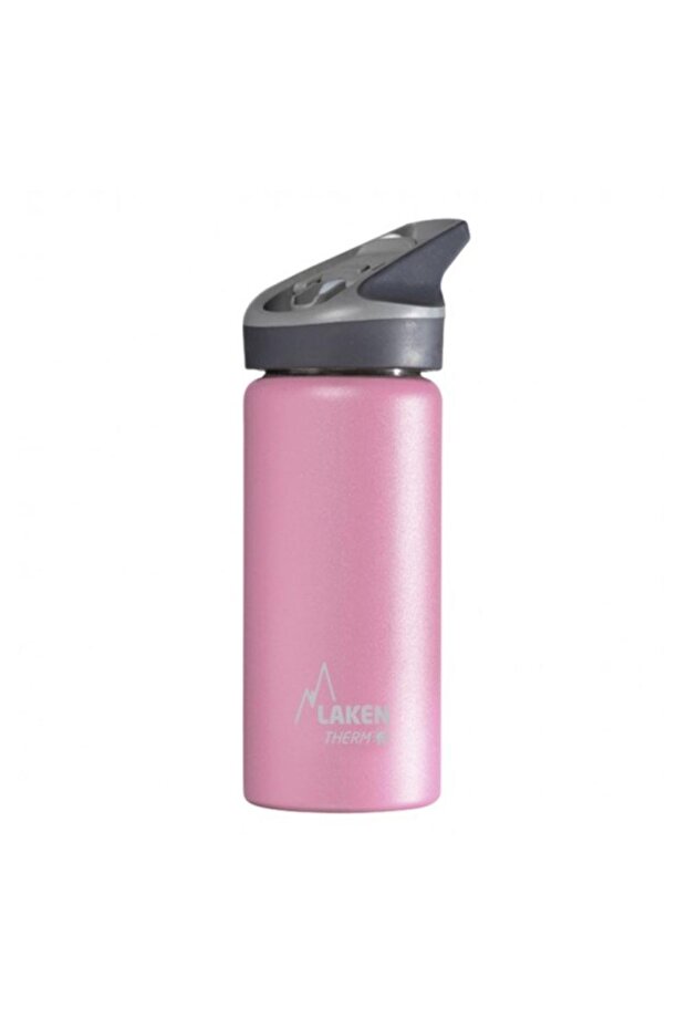 Jannu 0.50 Liter Pink Stainless Steel Thermos with Straw