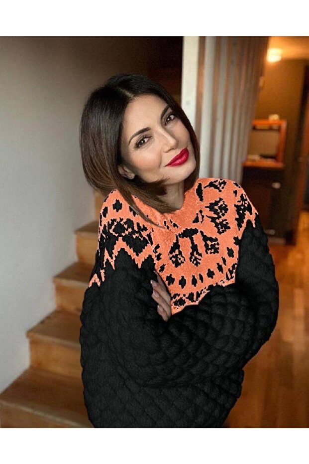 Marka Model Çelik Örgü Siyah Ipek Kazak - 2