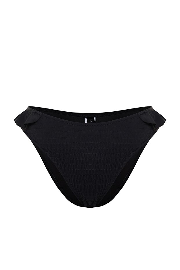 Siyah Gipeli Normal Paça Bikini Altı TBESS23BA00173 - 7