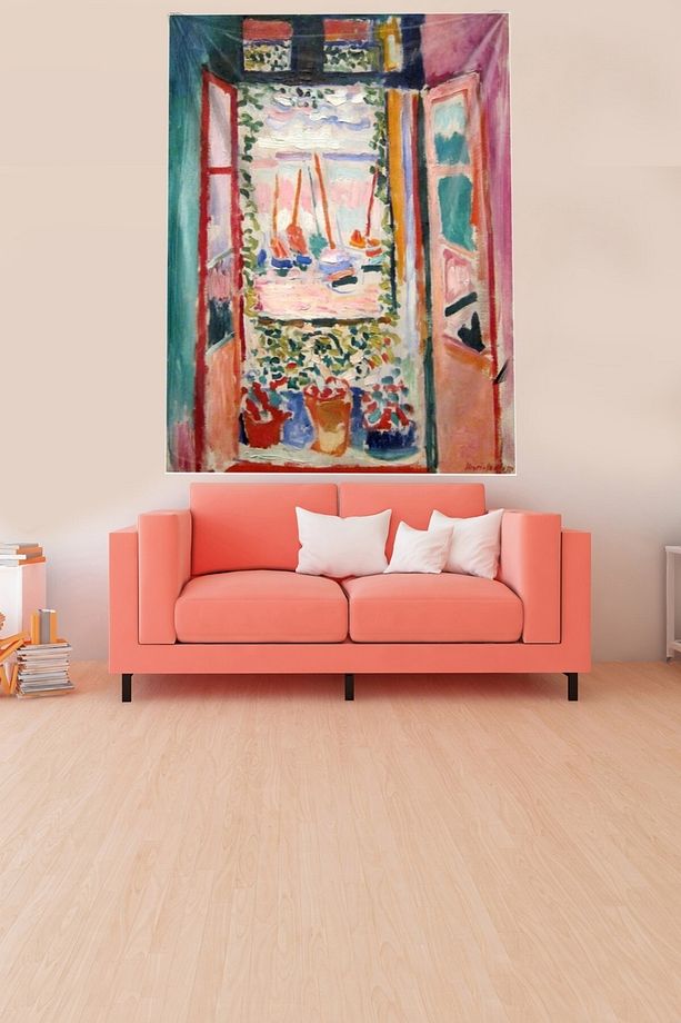 Batik Suluboya Manzara Resmi Leke Tutmaz Kadife Kumaş Duvar Örtüsü Duvar Halısı Tapestry - 1