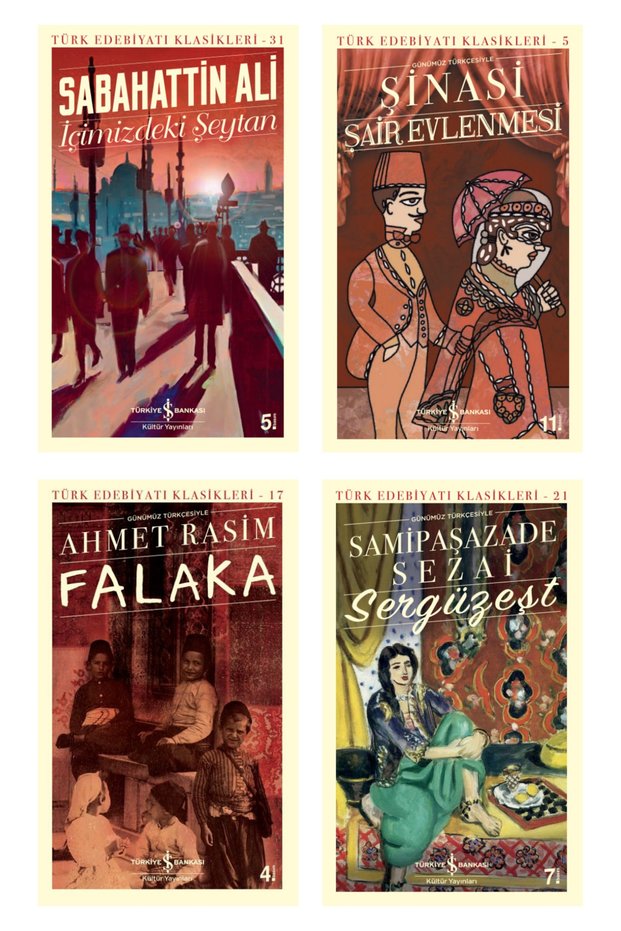 Içimizdeki Şeytan + Şair Evlenmesi (in Modern Turkish) + Falaka + Sergüzeşt (in Modern Turkish)