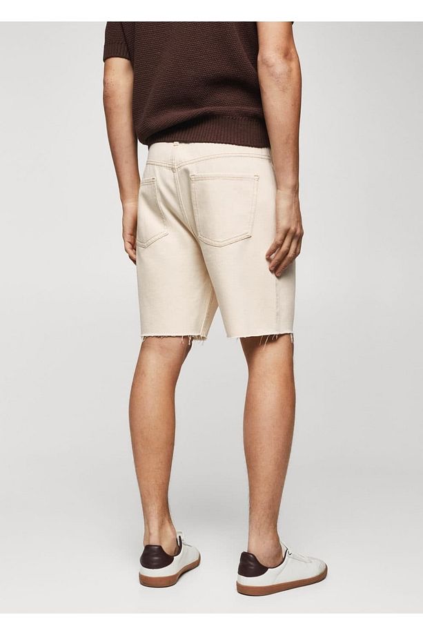 Regular Fit Denim Bermuda Şort - 4