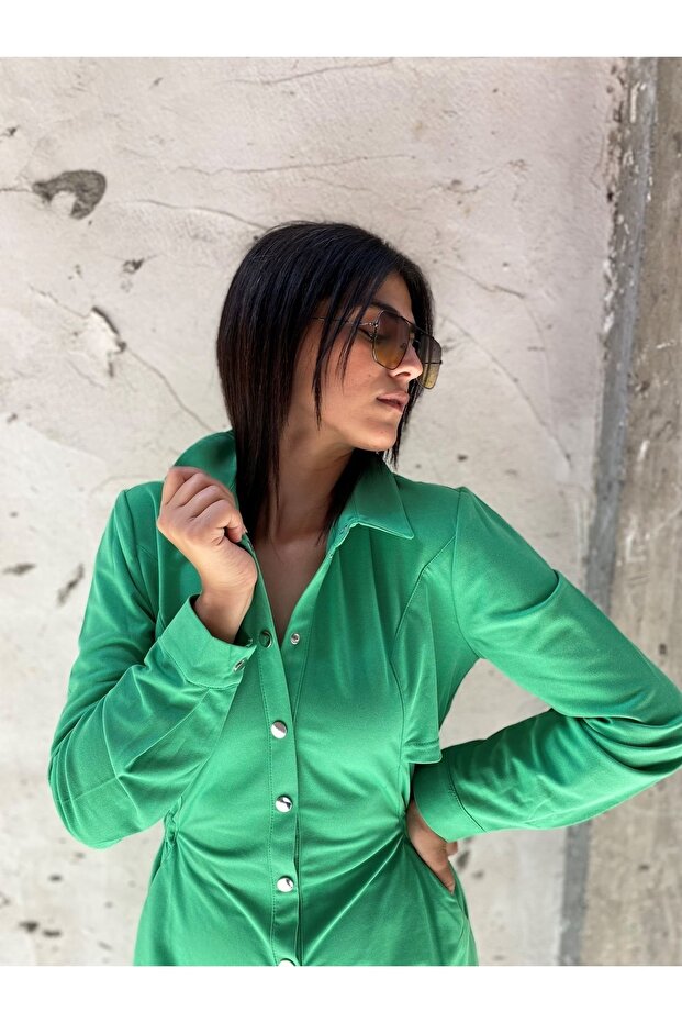 Kadın Yeşil Tulum - 1