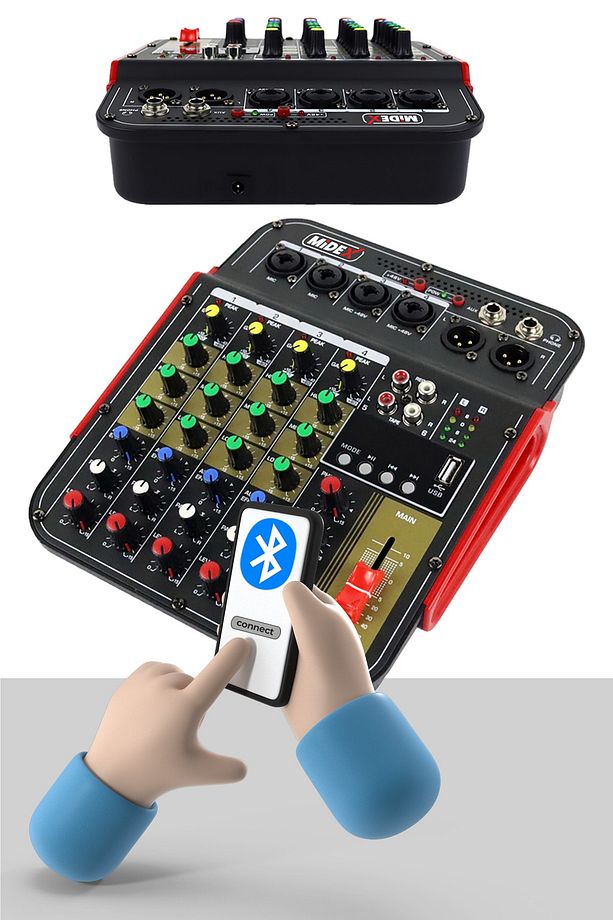 Rec Paket-2 Bm800 Mikrofon Phantomlu Mikser Kulaklık Stand Filtre Set - 3