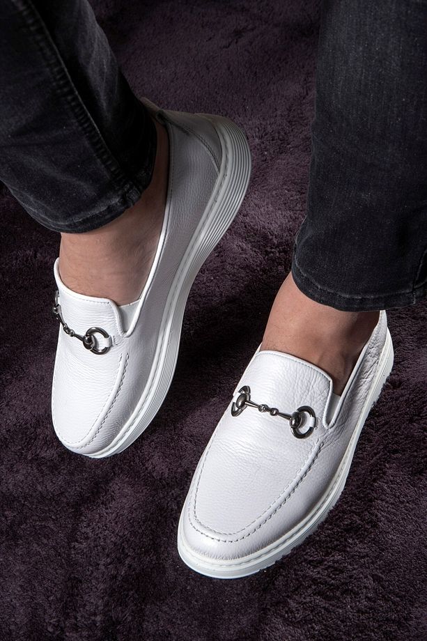 Anchor Hakiki Deri Erkek Günlük Ayakkabı, Loafer Ayakkabı, Hafif Ayakkabı, Yazlık Ayakkabı - 1