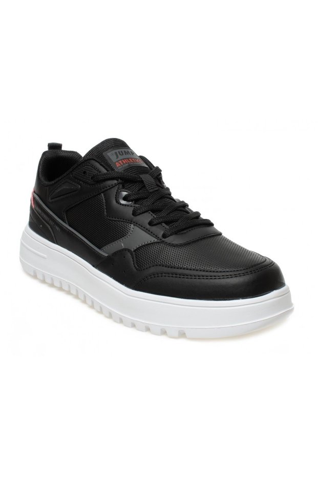 28019 C-Black/Red Men's Sneaker Casual Sports Shoes Black Red