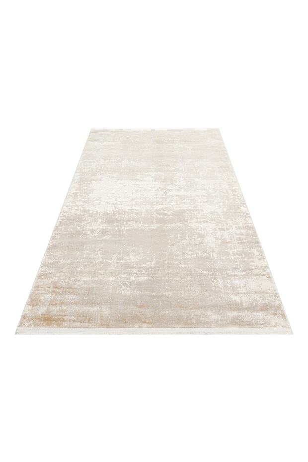 Cordoba Db01 Beıge Parlak Yüksek Alçak Dokulu Modern Makine Halısı - 5
