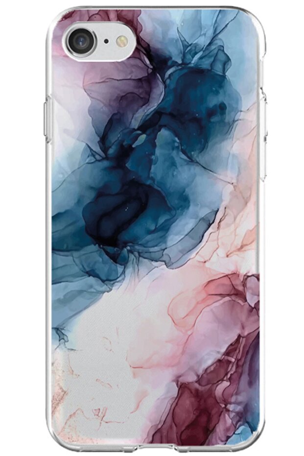 حافظة هاتف شفافة بنمط الجرانيت متوافقة مع آيفون 6 - 1