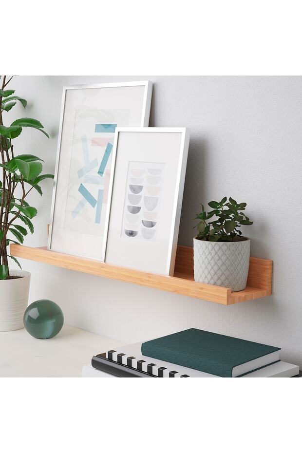 Maleras Çerçeve Rafı, Bambu, 75 Cm - 2