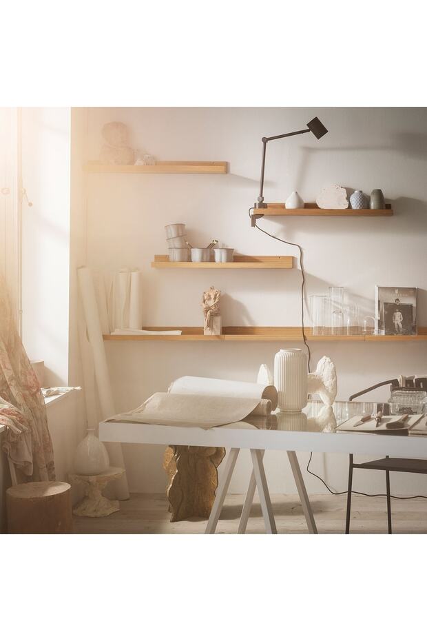 Maleras Çerçeve Rafı, Bambu, 75 Cm - 6