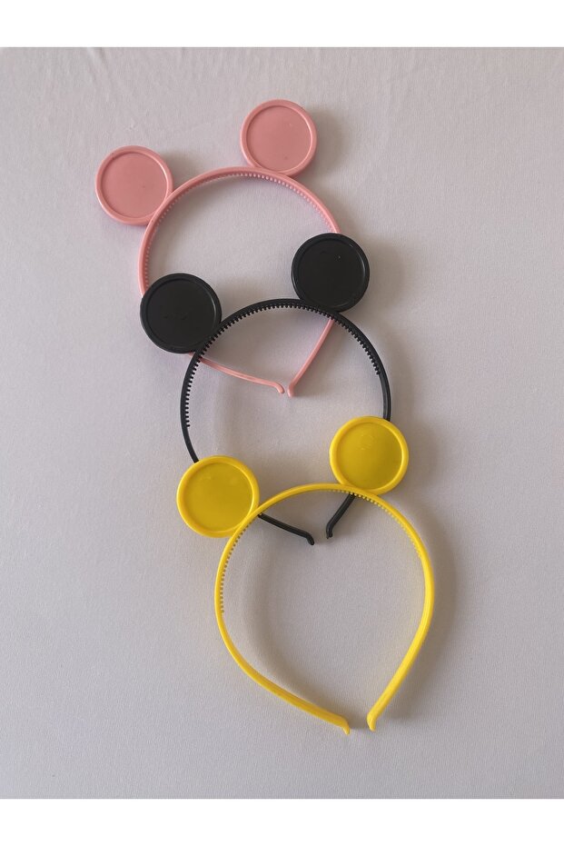 Çocuk 3 Adet Mickey Mouse Taç - 1
