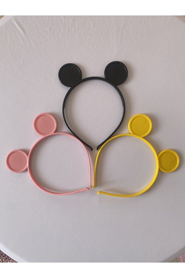 Çocuk 3 Adet Mickey Mouse Taç - 2