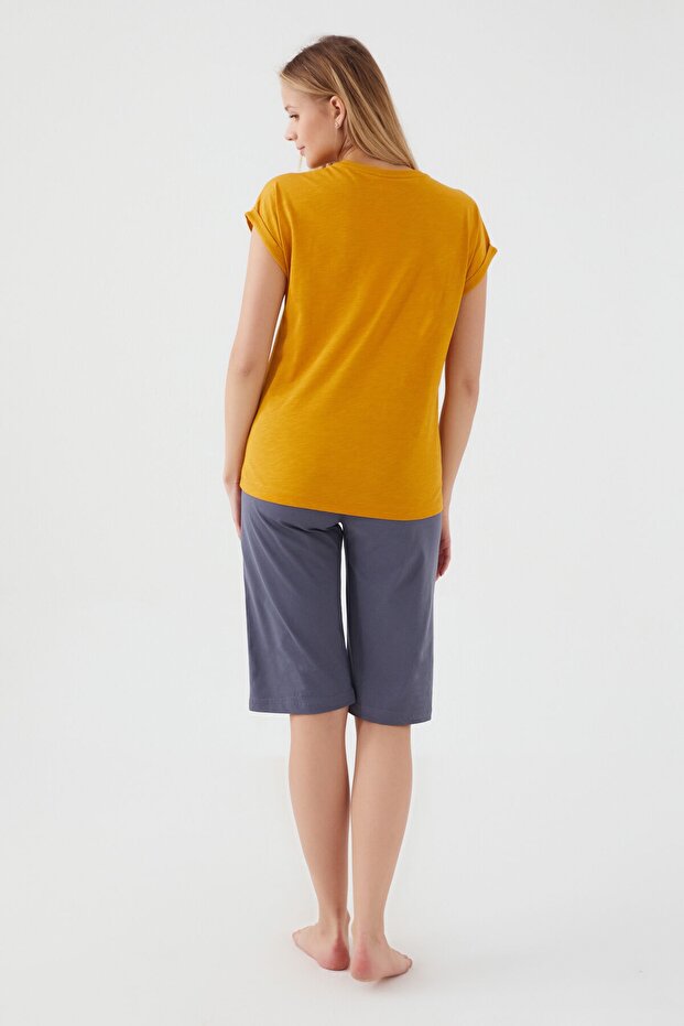بدلة كابري للسيدات من Rolypoly Good Things Will Dark Mustard