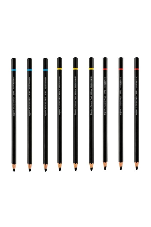 Charcoal Pencil Charcoal Pen (7.2mm X 175mm) Set of 9