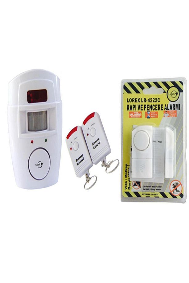 Lr-ng300 Hareket Sensörlü Uzaktan Kumandalı Alarm Sistemi + Lr-4222c Kapı Pencere Alarmı - 1