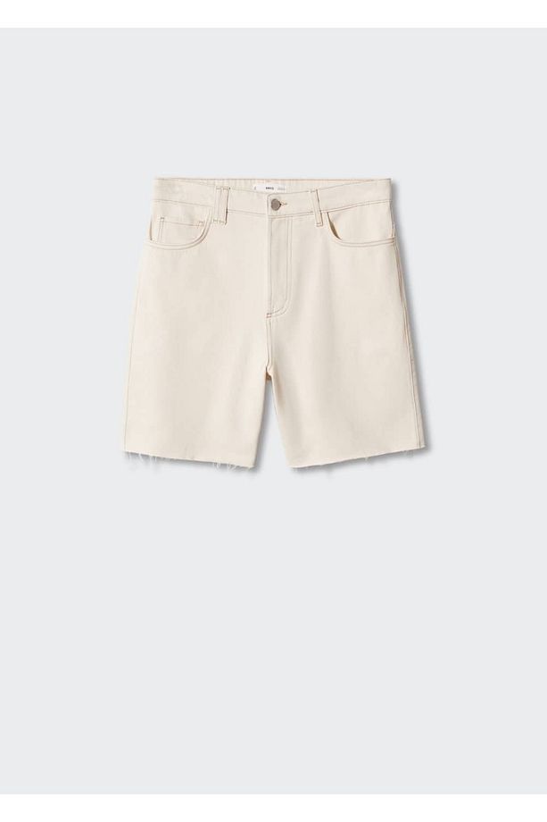 Regular Fit Denim Bermuda Şort - 3