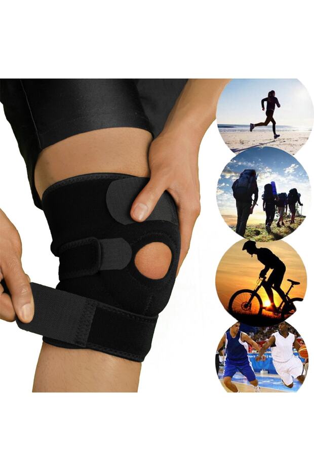 Neoprene knee brace support with patella suitable knee brace standat size for sports