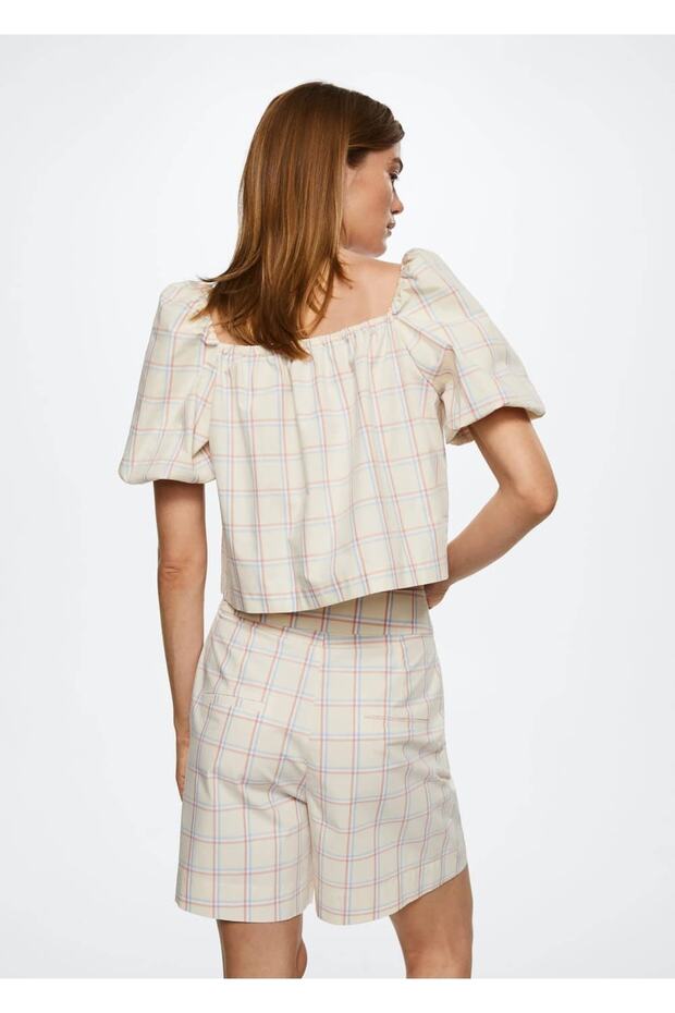 Balon Kollu Bluz - 4