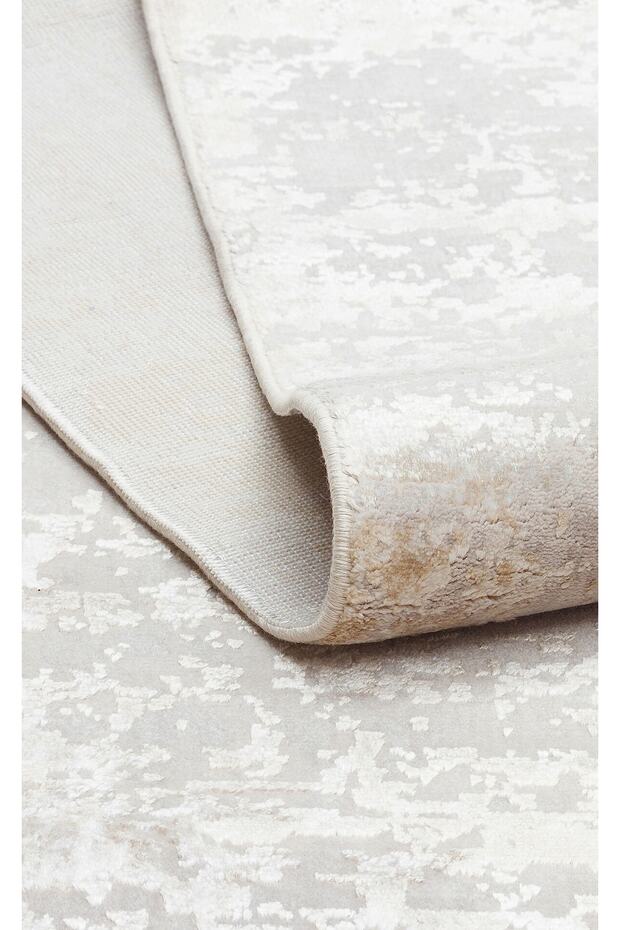 Cordoba Db01 Beıge Parlak Yüksek Alçak Dokulu Modern Makine Halısı - 7