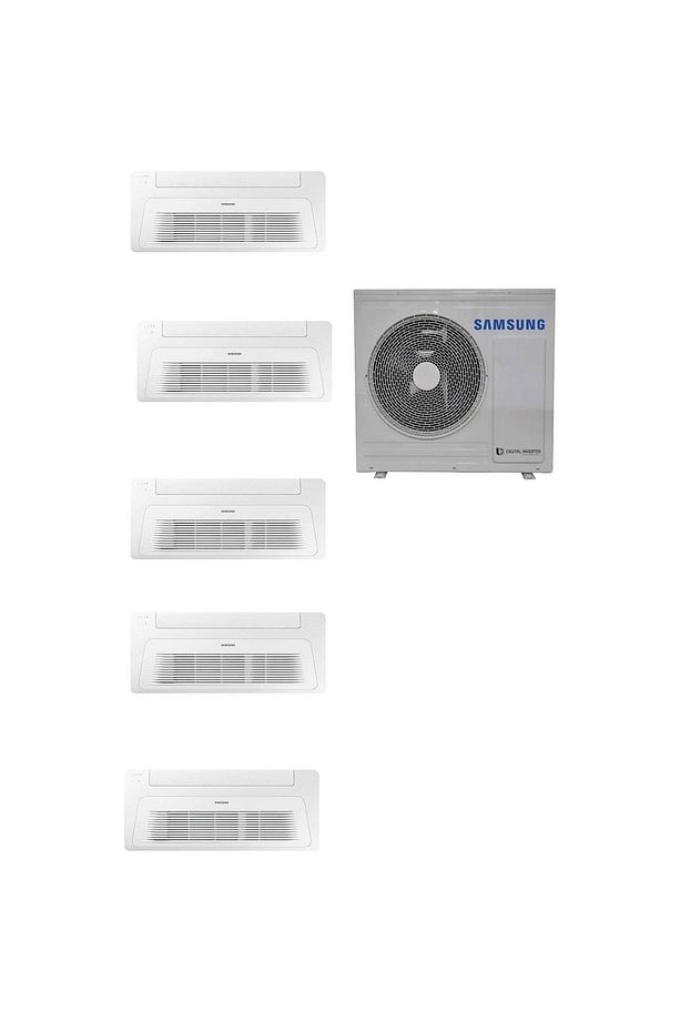 Wind Free Multi Tek Yön Kaset 1+5 Sistem (aj100txj5kh/ea) 9+9+9+9+18 Btu Iç 10 Kw Dış Ünite - 1