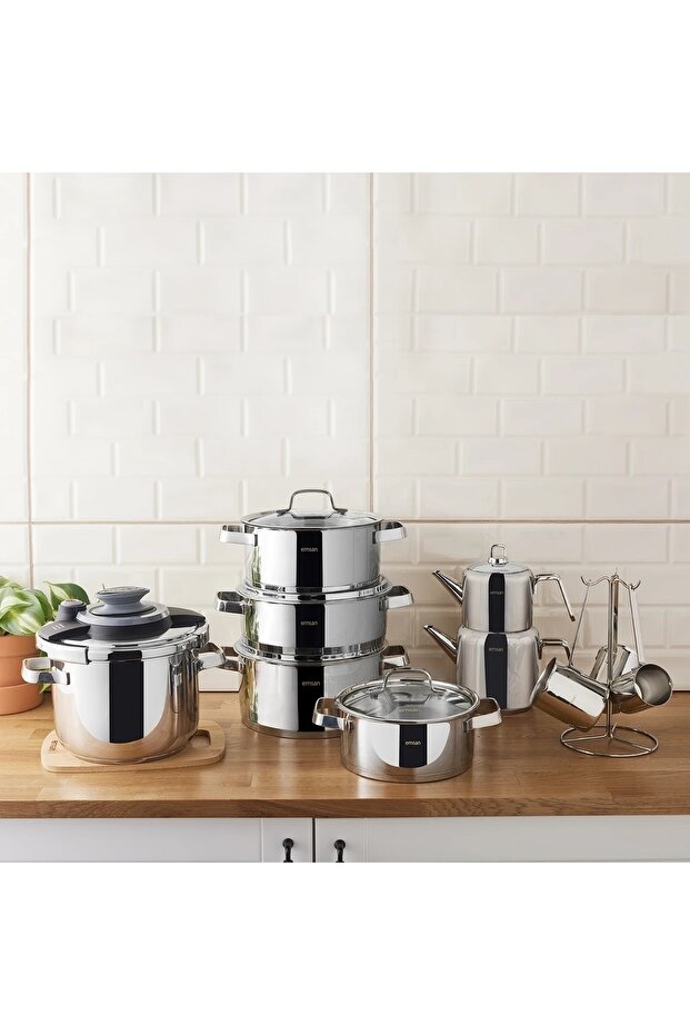 Asterion 17 Parça Çelik Çeyiz Seti - 1