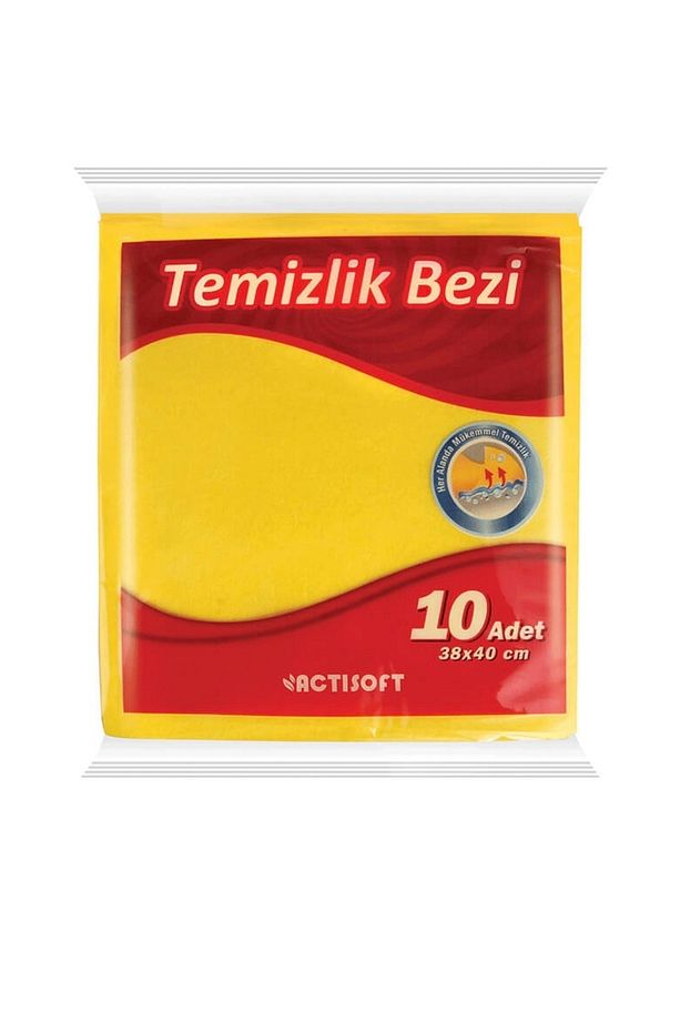 Sarı Mutfak Temizlik Bezi 38 X 40cm 10 Adet - 1