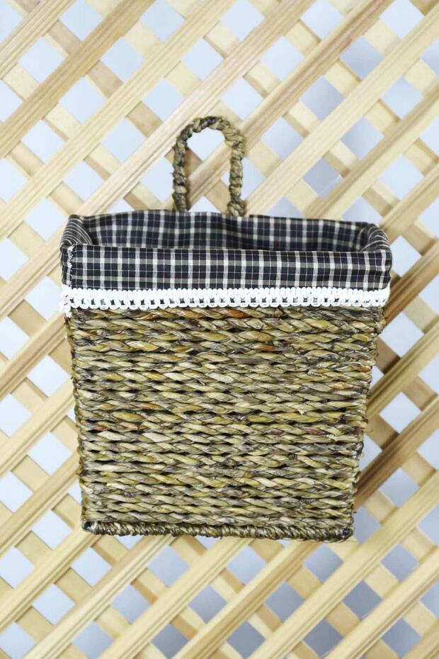 Hasır Kapı Sepeti Yeşil - 2