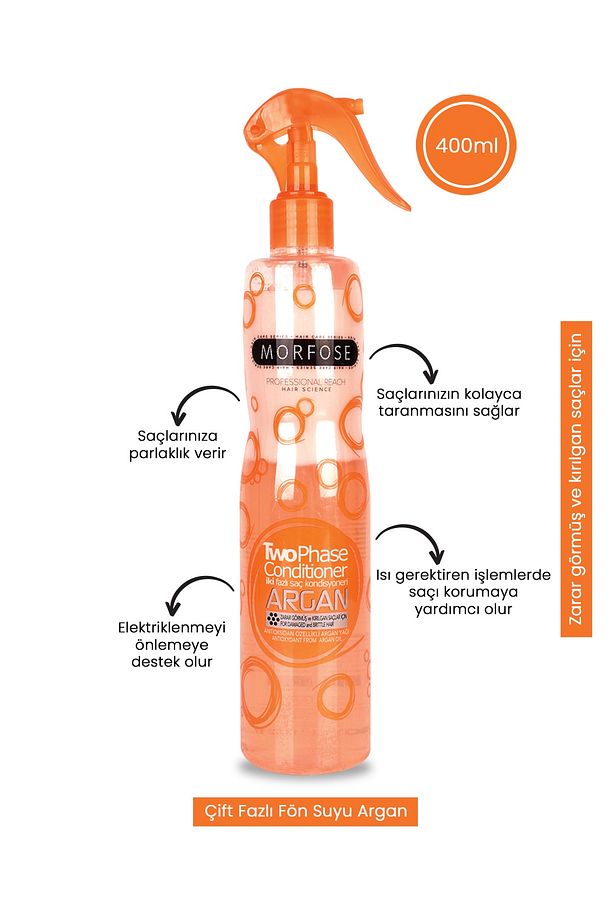 Argan Içerikli Iki Fazlı Fön Suyu 400 Ml - 2