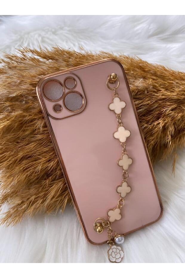 Ihpone 13 Compatible Floral Pearl Handheld Laser Cut Case
