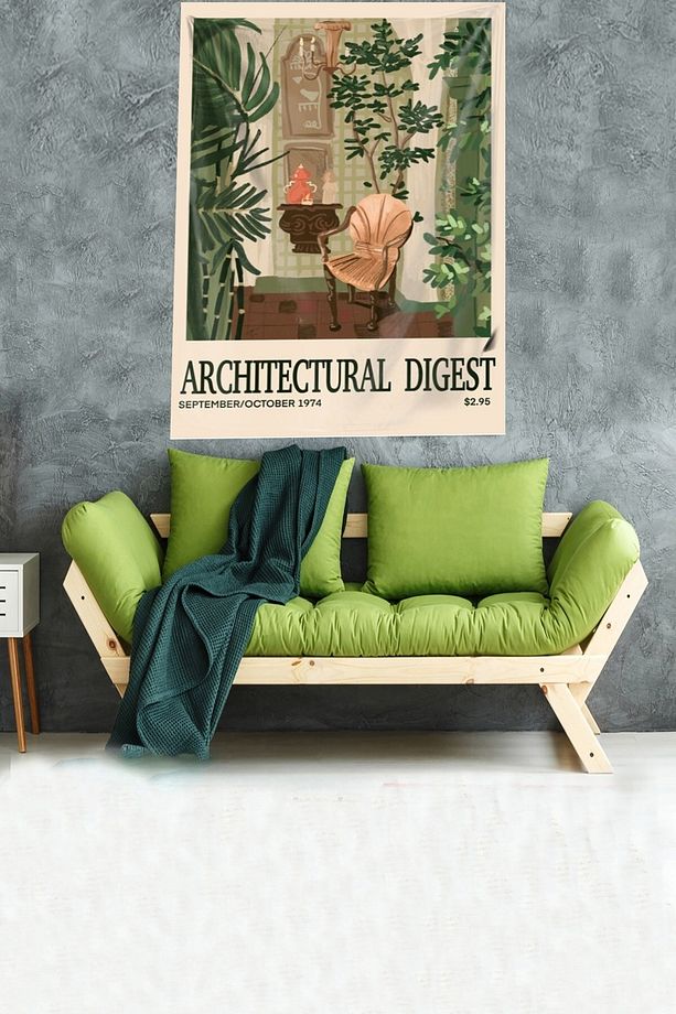 Iskandinav Deskorasyon Takvim Yaprağı Leke Tutmaz Kadife Kumaş Duvar Örtüsü Duvar Halısı Tapestry - 3