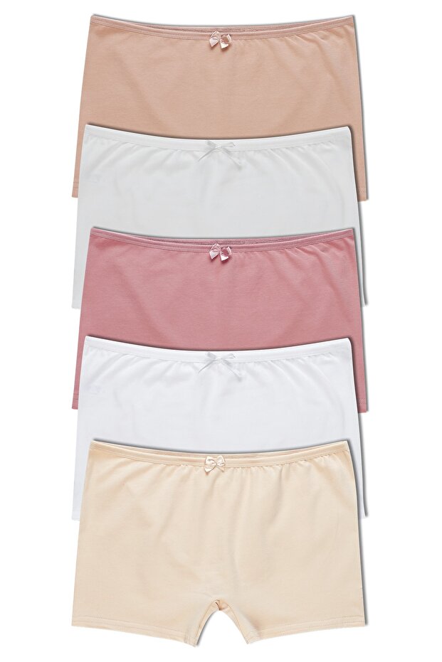 5-Piece Cotton Boxer Women's Panties