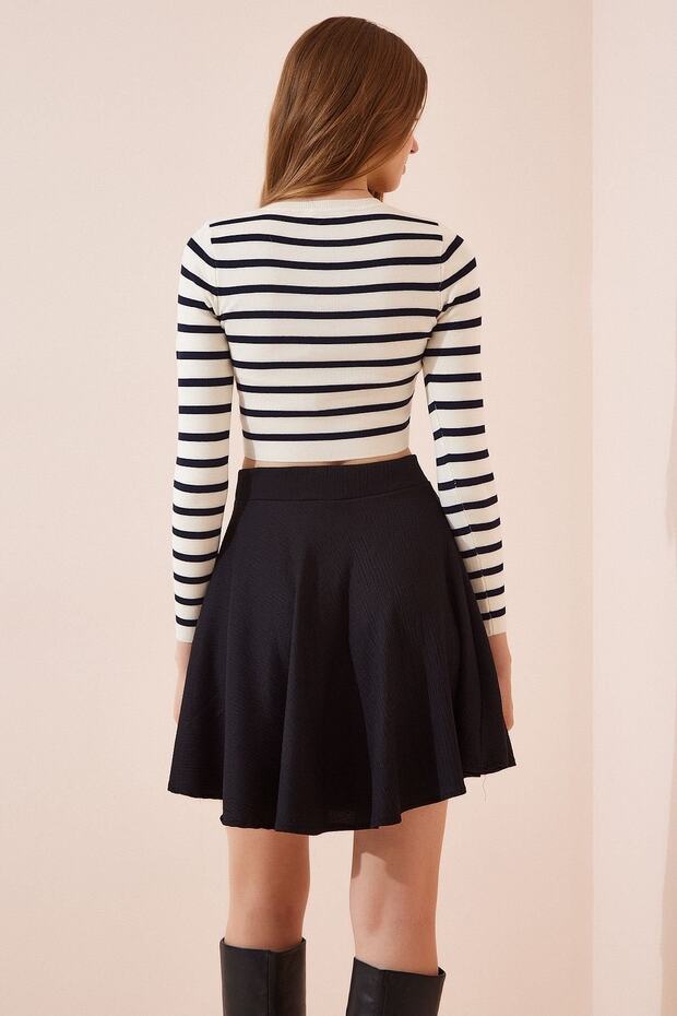 Flared Mini Skirt - 3