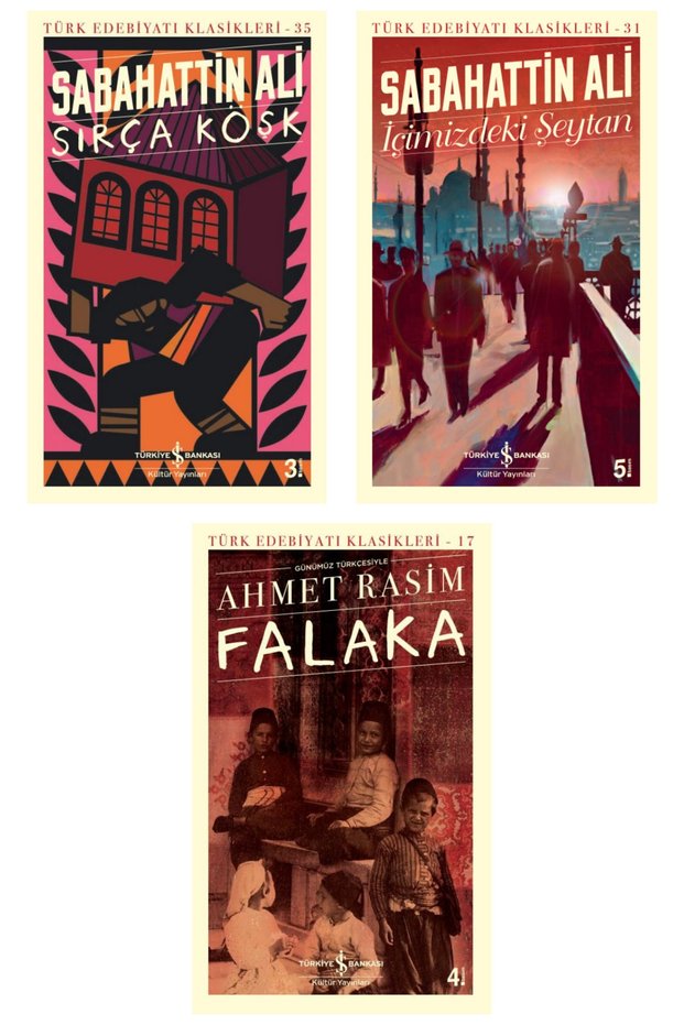 Sırça Köşk + Içimizdeki Şeytan + Falaka - 3 Book Sets - Iş Bankası Special Sets Sırça Köşk Books