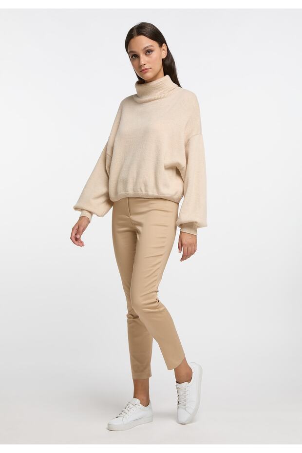 Strick Rollkragen Pullover - 4