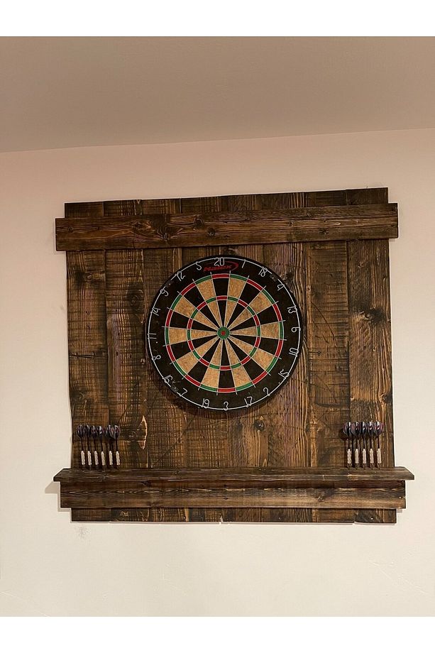 Sadece Ahşap Dart Tahtası Arkalığı, 65cm*80cm , Ahşap Dart Arkalığı, Ahşap Dart Dolabı - 2