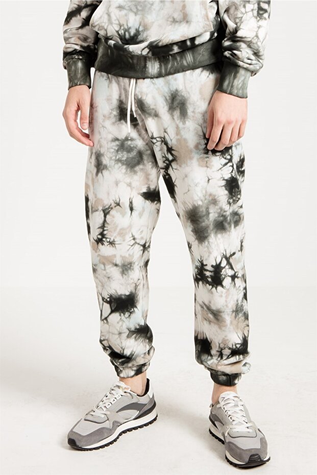 Gray Batik Washed Oversize Men's Jogger