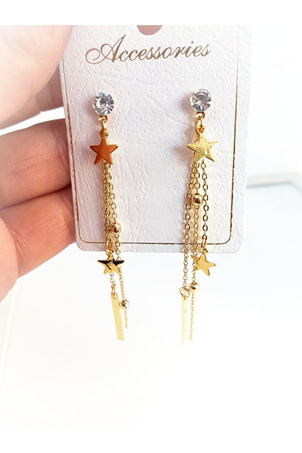 أقراط نجمة متدلية - 1