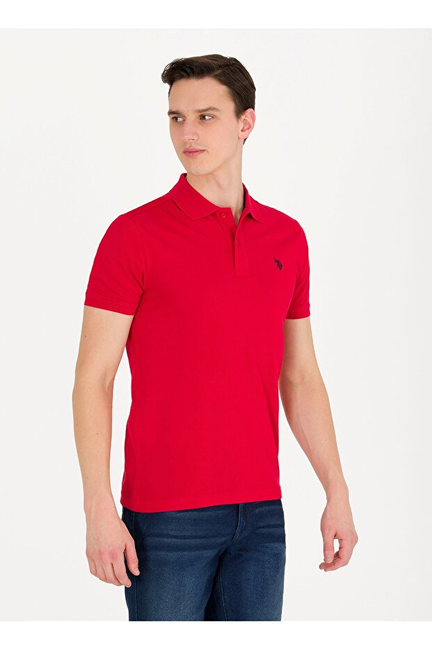 Polo T-shir, Xs, Red