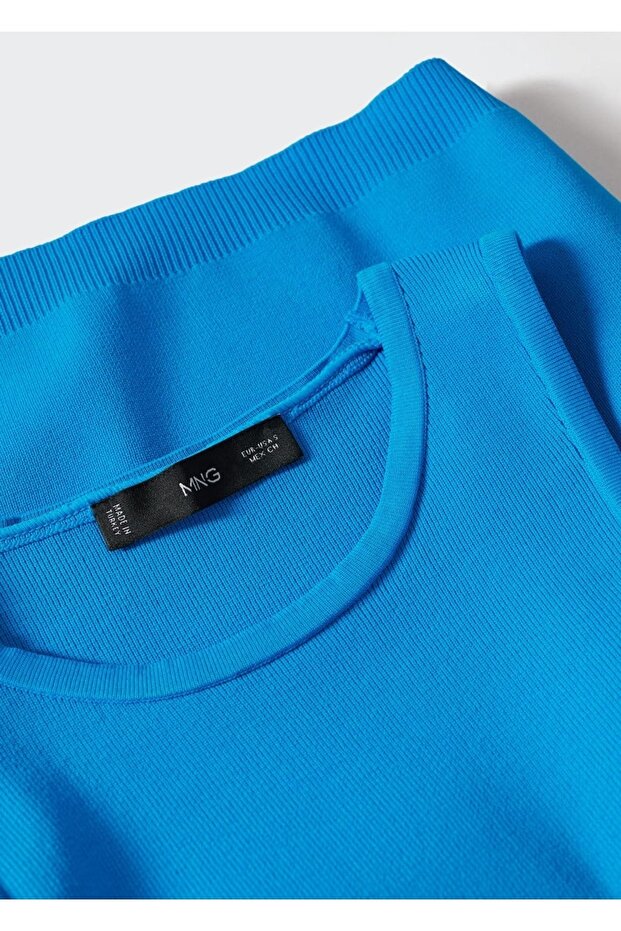 Triko Cropped Bluz - 5