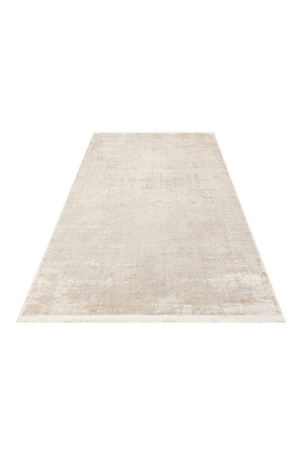Cordoba Db01 Beıge Parlak Yüksek Alçak Dokulu Modern Makine Halısı - 6
