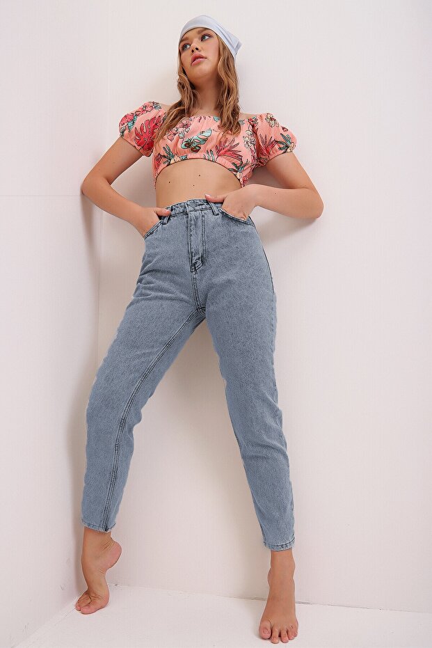 شيلا X بلو سنو واش أمي بوي فريند جان للنساء باور ليكرا - 2